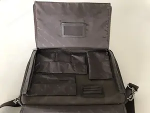 Echt Leder Laptop und Notebook Tasche - Aktentasche dunkelbraun, geeignet für 17-Zoll Laptop  Bild 7
