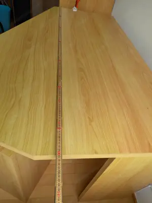 Schreibtisch aus Jugendzimmer mit Korpus  und schwenkbarem Sideboard Bild 3