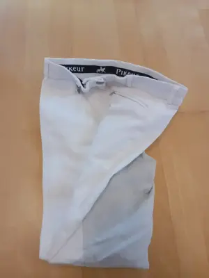 Weiße Reithose Vollbesatz Pikeur