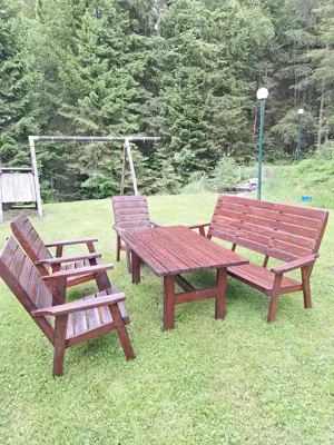 Gartenmöbelgarnitur Holz