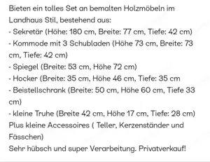 Schönes Konvolut an Bauernmöbel Bild 8