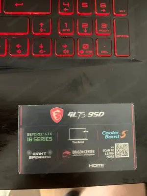 Gaming laptop msi i7 gtx 1660ti Bild 2