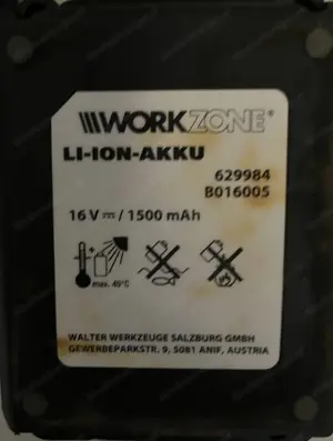Workzone Li-ION-Akku (inkl. Ladegerät) Bild 2