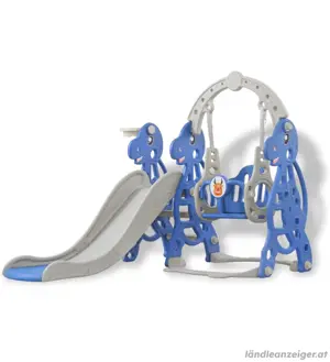 Rutsche Spielzeugrutsche mit Basketballkorb und Schaukel  Bild 3