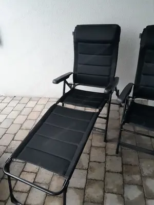 Camping Stühle XL Tesino mit Beinauflage 2 Stück  Bild 2