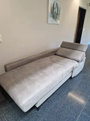 Liegecouch Relaxlongchair mit Armstütze und Motor Bild 2