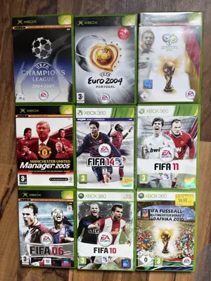 XBOX 360 Fußball & Manager Klassiker für Sammler & Retro-Fans!