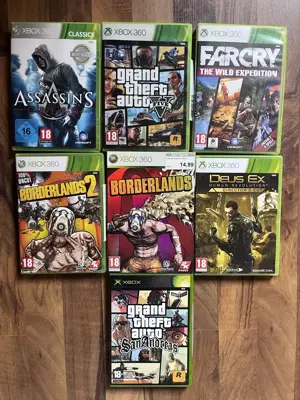 Open World Xbox 360 Bundle   GTA, Far Cry, Borderlands uvm.!