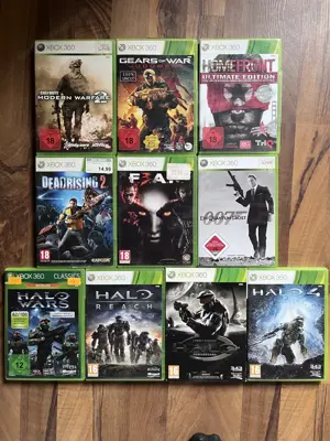 Xbox 360 Shooter & Action Bundle   Call of Duty, Halo, Gears, F.E.A.R.!