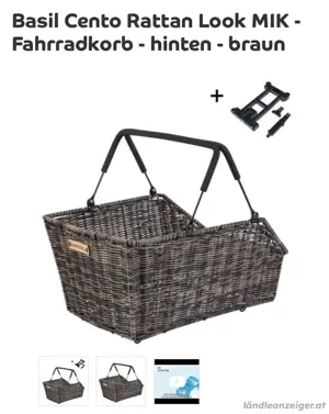 Fahrradkorb mit Miksystem
