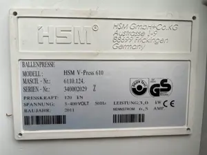 Ballenpresse HSM V-Press 610  Bild 5