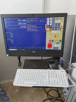CNC Fräse Fräsmaschine 4kW Spindel + Computer + Handrad Bild 2