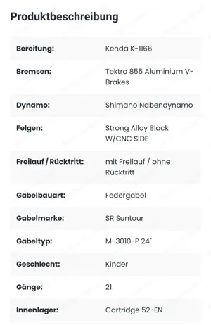Fahrrad Mädchen Yazoo 2.4, 24 Zoll, 21Gänge Bild 4