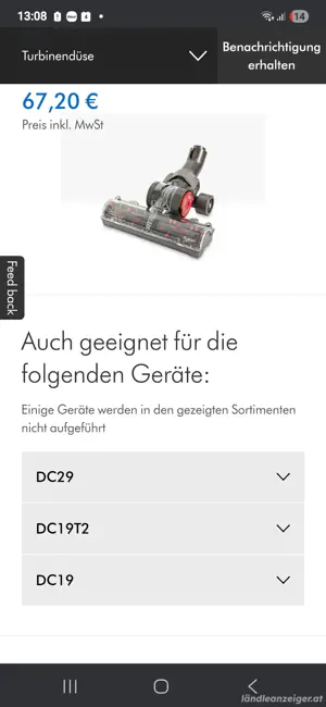 Dyson DC19 dc29