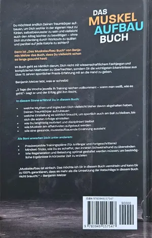 Das Muskelaufbau Buch von Benjamin Melzer - neuwertig Bild 2