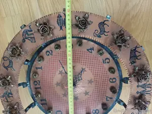 Wanduhr aus Kupfer Bild 2