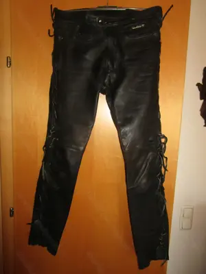 Motorrad Lederschnürjeans