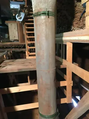 Heugebläse mit 5m Auswurfrohren Bild 3