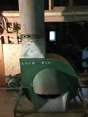 Heugebläse mit 5m Auswurfrohren Bild 2