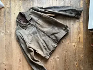 Lederjacke alt aus Velourleder Bild 2