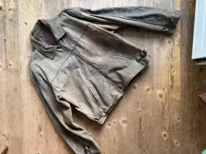 Lederjacke alt aus Velourleder