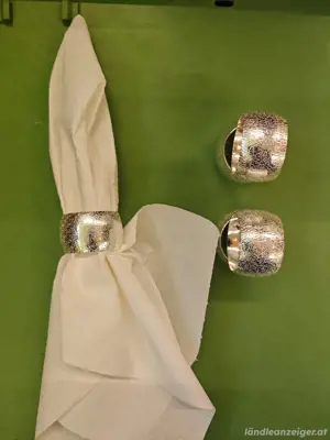 Serviettenringe 80 Stk. silber Bild 3