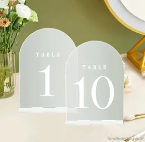 Tischnummern, Tischzahlen, Steher 1 bis 10  Bild 2
