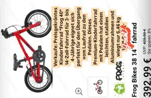 Kinderfahrrad Frog 40
