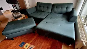 Gemütliche kl. Couch - Stoff Bild 3