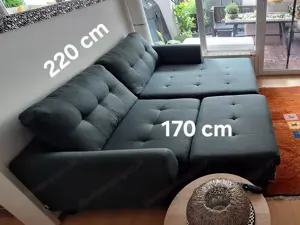 Gemütliche kl. Couch - Stoff