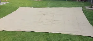 Viereck- Sonnensegel Sonnenschutz 420 cm x 400 cm Creme