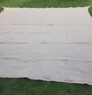 Viereck- Sonnensegel Sonnenschutz 420 cm x 400 cm Creme Bild 4