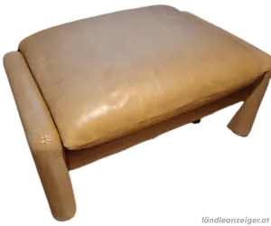 Cassina Maralunga Sessel + Hocker   Echtleder Bild 2