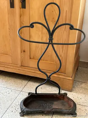Alter Jugendstil Schirmständer Gusseisen Bild 5
