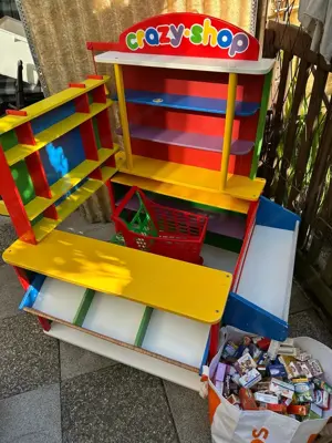 Großer Kinder Kaufladen mit viel Zubehör Bild 4