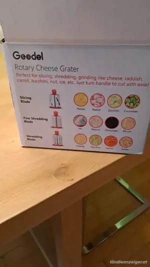 Neu Geedel  Rotary  Cheese Grater zu verkaufen  Bild 2