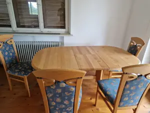 Sitzgruppe Tisch ausziehbar mit 6 Sessel Bild 6