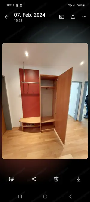 Garderobe gegen Abholung