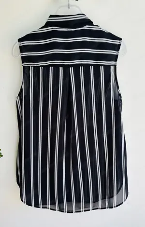 Gestreifte ärmellose Bluse von H&M Bild 2