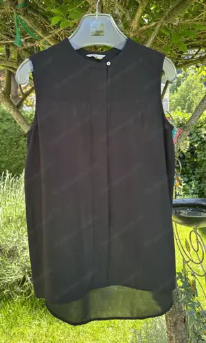 Schwarze ärmellose Bluse von Esprit