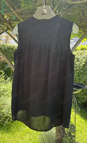 Schwarze ärmellose Bluse von Esprit Bild 3