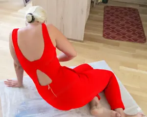 Spaß vor der Cam mit Anja