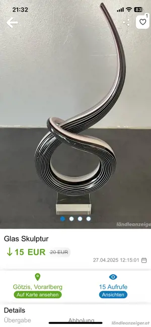 Glas Skulptur