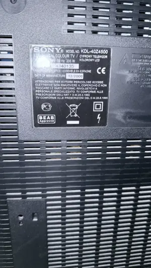 Fernseher Sony Der Sony KDL-40Z4500 2008 gebraucht  Bild 2