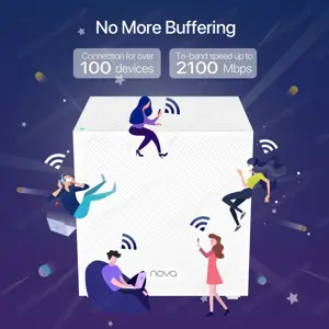 WLAN Mesh Router Tenda Nova MW12 bis 350m2 - zwei Stationen neuwertig Bild 5