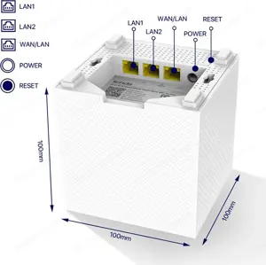 WLAN Mesh Router Tenda Nova MW12 bis 350m2 - zwei Stationen neuwertig Bild 4