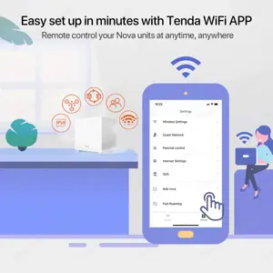 WLAN Mesh Router Tenda Nova MW12 bis 350m2 - zwei Stationen neuwertig Bild 2