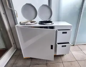 Verkaufe Müllstation aus Metall pulverbeschichtet.