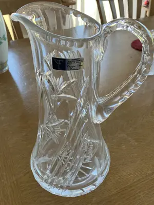 Wasserkaraffe Kristallglas Vintage