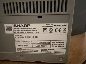 Sharp micro component system - Radio, CD-Player, USB-Anschluss, 2 Lautsprecherboxen Bild 8